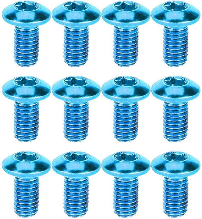 wincal 12 件重型钢自行车盘式制动转子 t25 螺丝自行车配件